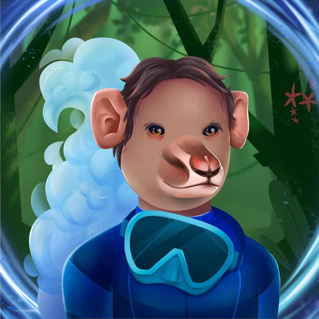 Background exotic jungle